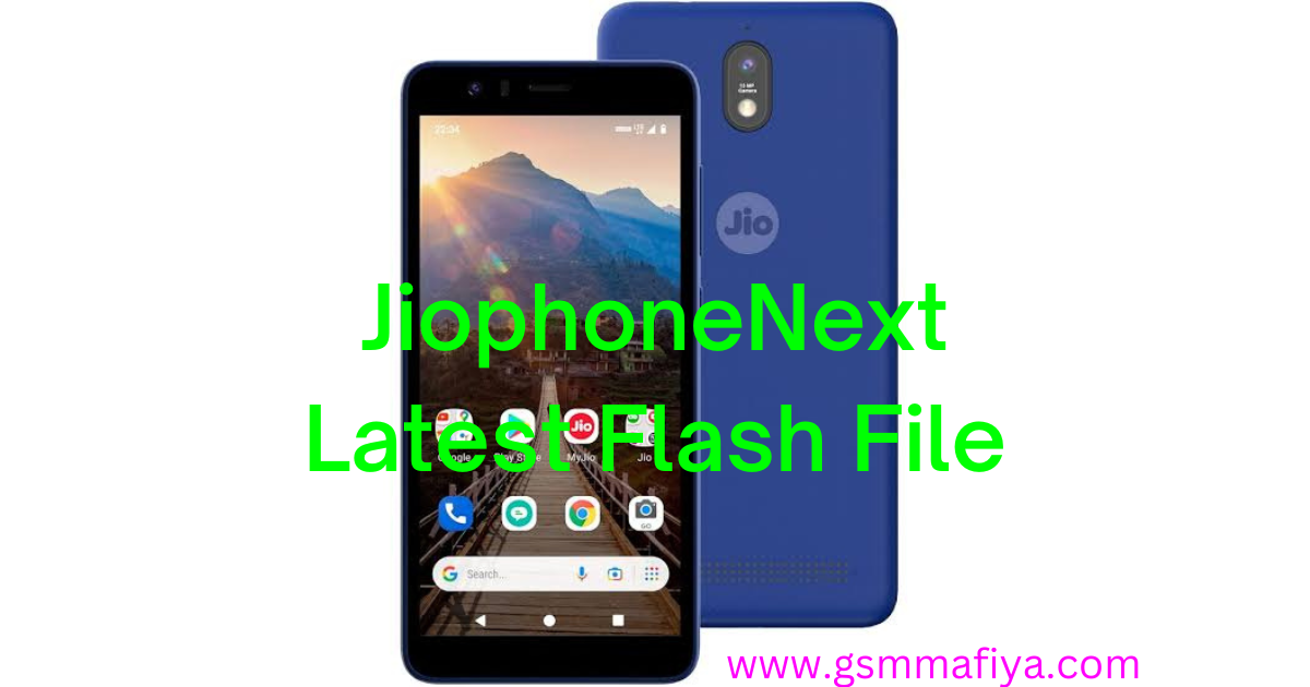 JioPhoneNext Latest Flash File